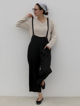 「アイテム（オールインワン・サロペット）」を使った、libelle more staffさん（レディース・164cm）の秋コーディネート