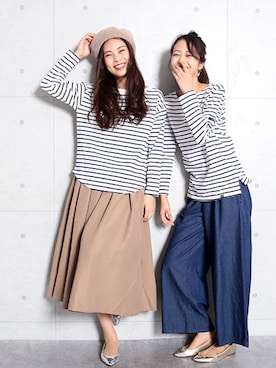 「CHARM BERRY TIC（チャームベリーチック）のアイテム」を使った、libelle more staffさん（レディース・164cm）の秋コーディネート