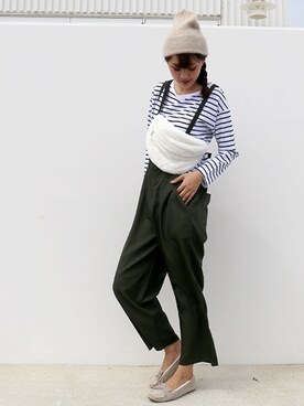 「n'ee-ne（ネーネ）のアイテム（トップス）」を使った、libelle more staffさん（レディース・164cm）の秋コーディネート