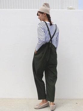 「アイテム（ハンチング/ベレー帽、ベージュ系）」を使った、libelle more staffさん（レディース・164cm）の秋コーディネート