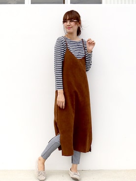 「n'ee-ne（ネーネ）のアイテム（トップス）」を使った、libelle more staffさん（レディース・164cm）の秋コーディネート
