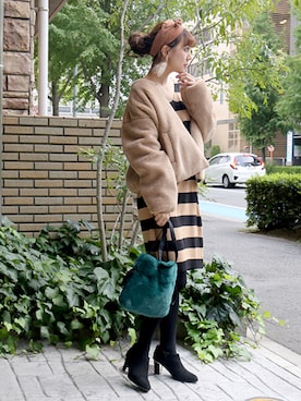 「MARBLE WALTS（マーブルワルツ）のアイテム」を使った、libelle more staffさん（レディース・164cm）の秋コーディネート