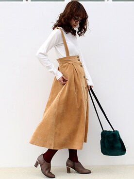 「MARBLE WALTS（マーブルワルツ）のアイテム」を使った、libelle more staffさん（レディース・164cm）の秋コーディネート