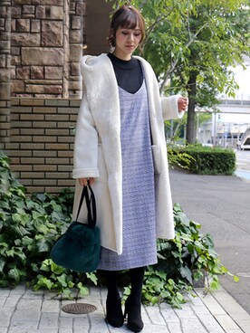 「n'ee-ne（ネーネ）のアイテム」を使った、libelle more staffさん（レディース・164cm）の冬コーディネート