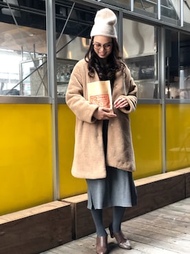 「MARBLE WALTS（マーブルワルツ）のアイテム」を使った、libelle more staffさん（レディース・164cm）の冬コーディネート