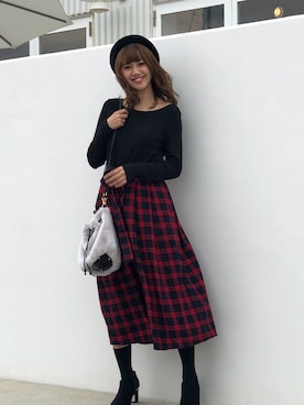 「n'ee-ne（ネーネ）のアイテム」を使った、libelle more staffさん（レディース・164cm）の冬コーディネート