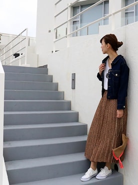 「MARBLE WALTS（マーブルワルツ）のアイテム」を使った、libelle more staffさん（レディース・164cm）の冬コーディネート