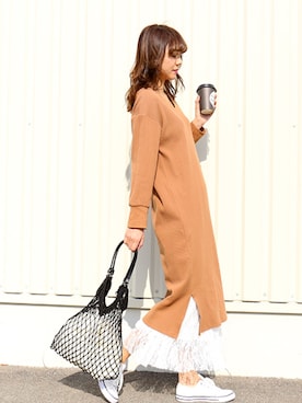 「n'ee-ne（ネーネ）のアイテム」を使った、libelle more staffさん（レディース・164cm）の冬コーディネート