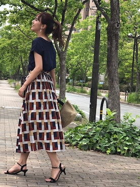 「CHARM BERRY TIC（チャームベリーチック）のアイテム」を使った、libelle more staffさん（レディース・164cm）の夏コーディネート