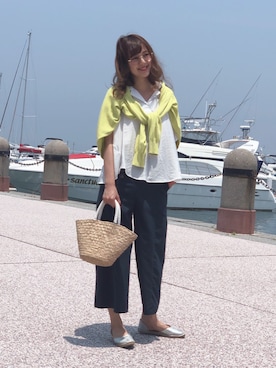 「CHARM BERRY TIC（チャームベリーチック）のアイテム」を使った、libelle more staffさん（レディース・165cm）の夏コーディネート