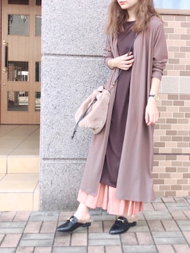 「n'ee-ne（ネーネ）のアイテム」を使った、libelle more staffさん（レディース・164cm）の秋コーディネート