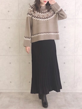 「n'ee-ne（ネーネ）のアイテム」を使った、libelle more staffさん（レディース・164cm）の秋コーディネート