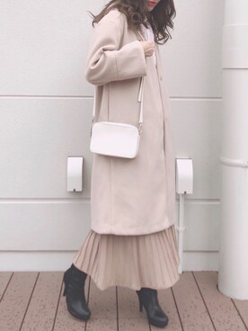 「フユコーデ」｜「アイテム（ノーカラージャケット）」を使った、libelle more staffさん（レディース・164cm）の秋コーディネート