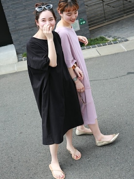 「n'ee-ne（ネーネ）のアイテム」を使った、libelle more staffさん（レディース・161cm）の夏コーディネート