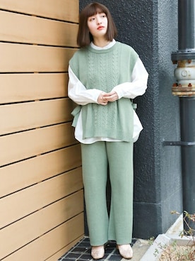 「n'ee-ne（ネーネ）のアイテム」を使った、libelle more staffさん（レディース・160cm）の春コーディネート