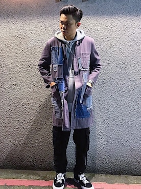 「#古着」｜Yu Laiさん（メンズ・173cm）の春コーディネート