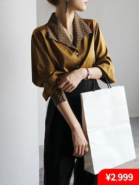 本店ブラウス売れ筋ランキング一位 期間限定 2 999 21ヴィンテージ長袖上品なブラウスを使った人気ファッションコーディネート Wear