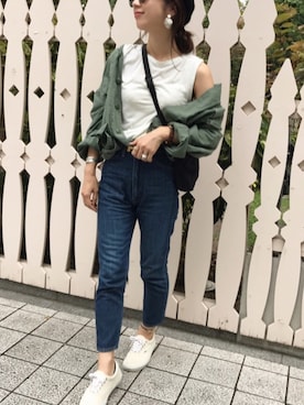 「Casselini（キャセリーニ）のアイテム（ハンチング/ベレー帽）」を使った、miisuuzuukiiさん（レディース・161cm）の秋コーディネート