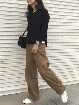 「CONVERSE（コンバース）のConverse 1970s Chuck Taylor All Star Canvas Sneakers（スニーカー）」を使った、miisuuzuukiiさん（レディース・161cm）の秋コーディネート