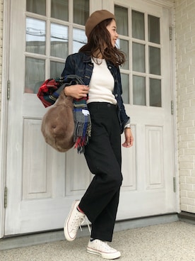 「CONVERSE（コンバース）のConverse 1970s Chuck Taylor All Star Canvas Sneakers（スニーカー）」を使った、miisuuzuukiiさん（レディース・161cm）の秋コーディネート