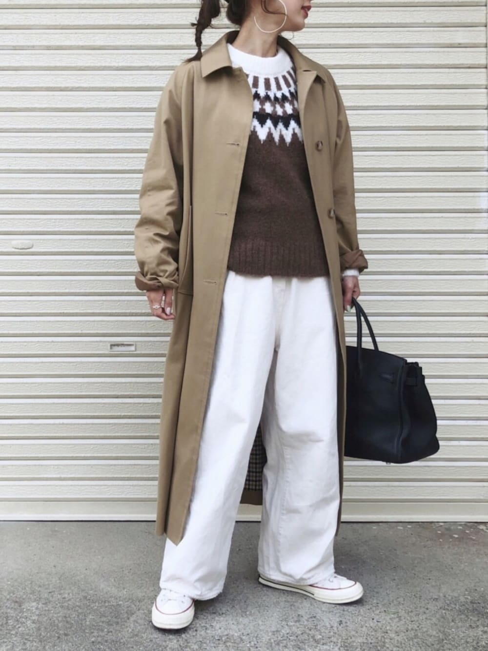 ALLUMER 18AW シャギーアルパカジャガードニット ☆美品 アリュメール ALLUMER（アリュメール）の「[ALLUMER / アリュメール] シャギー