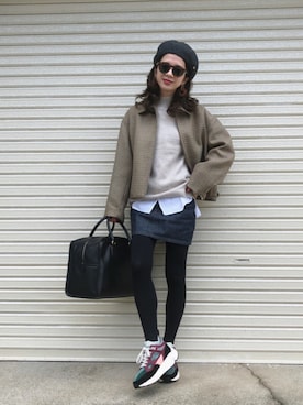 miisuuzuukiiさん（レディース・161cm）の冬コーディネート