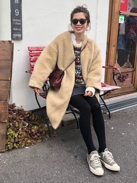 「BONAPETIT（ボナペティー）のアイテム」を使った、miisuuzuukiiさん（レディース・161cm）の冬コーディネート