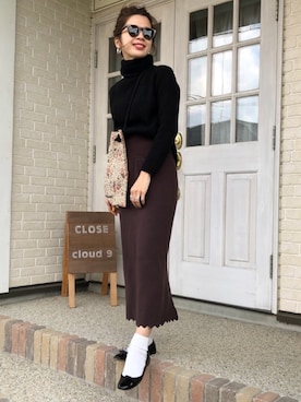 miisuuzuukiiさん（レディース・161cm）の冬コーディネート