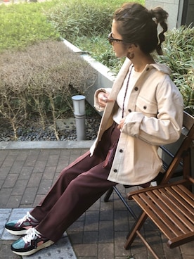 「PLST（プラステ）のアイテム」を使った、miisuuzuukiiさん（レディース・162cm）の秋コーディネート