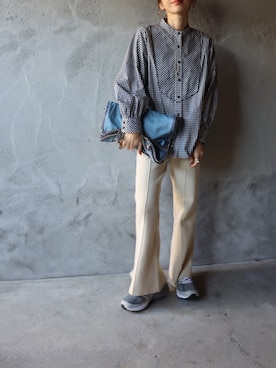 「UNITED ARROWS（ユナイテッドアローズ）のアイテム（ピアス（両耳用））」を使った、miisuuzuukiiさん（レディース・162cm）の冬コーディネート