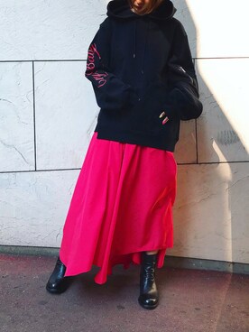 「CHRISTIAN DADA（クリスチャンダダ）のアイテム」を使った、HARU.さん（レディース・157cm）の夏コーディネート