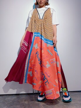 「B'2nd（ビーセカンド）のアイテム（ワンピース/ドレス）」を使った、HARU.さん（レディース・157cm）の春コーディネート