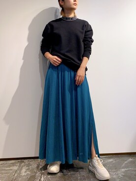 「MSGM（エムエスジーエム）のアイテム（スウェット）」を使った、HARU.さん（レディース・157cm）の秋コーディネート