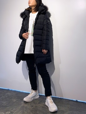 「ラブアンドピース2020」｜「アイテム（ダウンジャケット/コート）」を使った、HARU.さん（レディース・157cm）の秋コーディネート