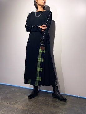 「schott(ショット)のアイテム(ワンピース/ドレス)」を使った、HARU.さん(レディース・157cm)の秋コーディネート