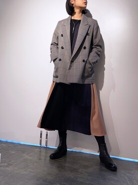 「B'2nd（ビーセカンド）のアイテム（アクセサリー）」を使った、HARU.さん（レディース・157cm）の秋コーディネート