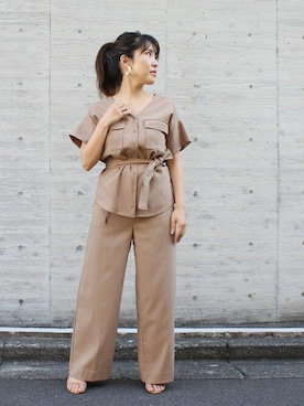 「DRWCYS（ドロシーズ）のアイテム」を使った、MAYUKOさん（レディース・156cm）の夏コーディネート