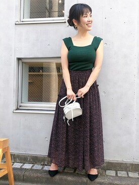 「DRWCYS（ドロシーズ）のアイテム」を使った、MAYUKOさん（レディース・156cm）の夏コーディネート