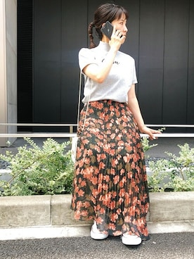「DRWCYS（ドロシーズ）のアイテム（スウェット）」を使った、MAYUKOさん（レディース・156cm）の秋コーディネート