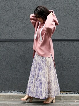 「DRWCYS（ドロシーズ）のアイテム（パーカー）」を使った、MAYUKOさん（レディース・156cm）の冬コーディネート
