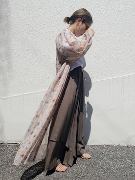 「DRWCYS（ドロシーズ）のアイテム（パンツ）」を使った、MAYUKOさん（レディース・156cm）の春コーディネート