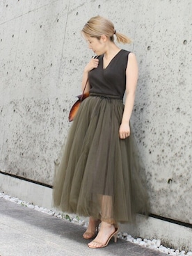 「DRWCYS（ドロシーズ）のアイテム（ワンピース/ドレス）」を使った、MAYUKOさん（レディース・156cm）の夏コーディネート