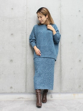 「DRWCYS（ドロシーズ）のアイテム（トップス）」を使った、MAYUKOさん（レディース・156cm）の秋コーディネート