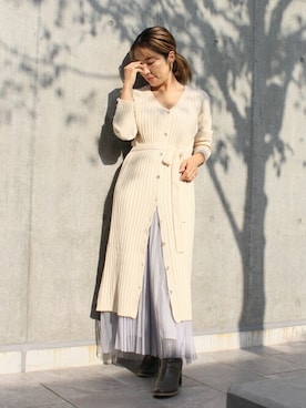 「DRWCYS（ドロシーズ）のアイテム（ワンピース/ドレス）」を使った、MAYUKOさん（レディース・156cm）の秋コーディネート