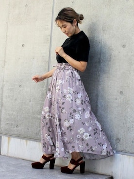 「DRWCYS（ドロシーズ）のアイテム（トップス）」を使った、MAYUKOさん（レディース・156cm）の秋コーディネート