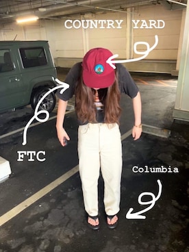 「FTC（エフティーシー）のアイテム」を使った、azuo.さん（レディース・168cm）の夏コーディネート