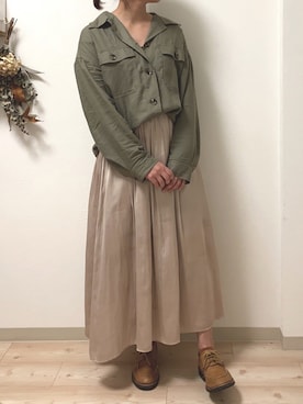 「nice claup」｜「アイテム（その他）」を使った、domi𓃰 さん（レディース・157cm）の春コーディネート