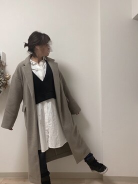 domi𓃰 さん（レディース・157cm）の冬コーディネート