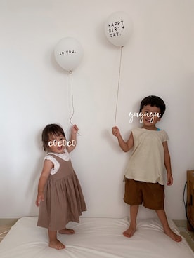 domi𓃰 さん(キッズ・90cm)の夏コーディネート