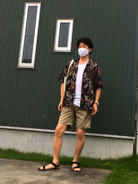 カツオさん（メンズ・178cm）の夏コーディネート